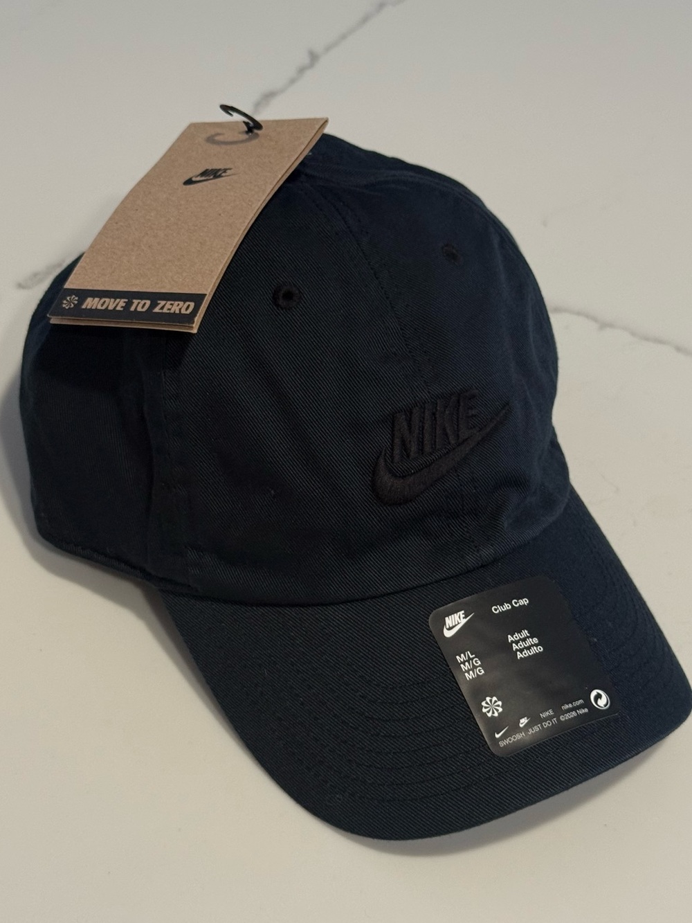 Nike Black Embroidered Swoosh Cub Cap